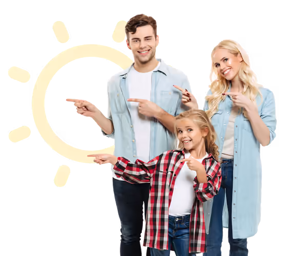 Modern home with solar panels